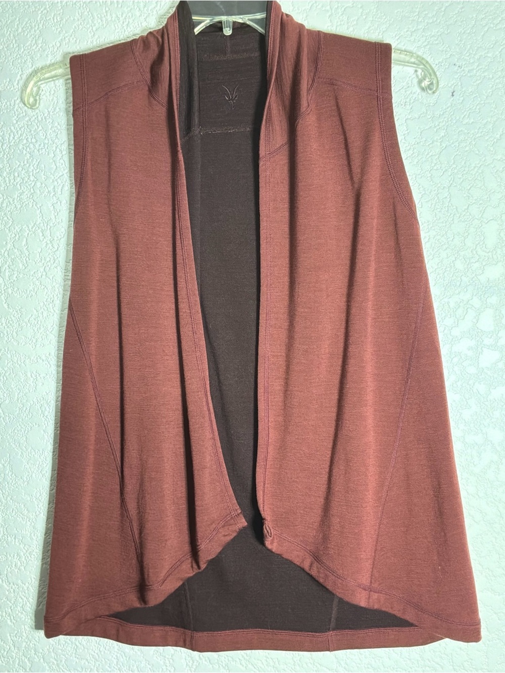 Ibex Women's Open-Front Sleeveless Cardigan Vest - Rust No Tags Medium?